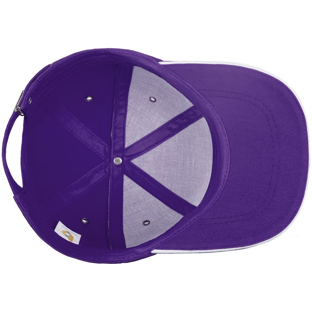 Бейсболка Bizbolka Canopy, фиолетовая с белым кантом. Фото N4