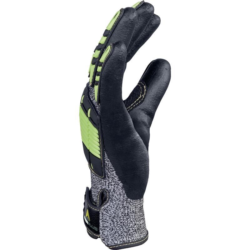Порезостойкие трикотажные перчатки с двойным нитриловым покрытием EOS NOCUT VV910 DeltaPlus. Фото N4