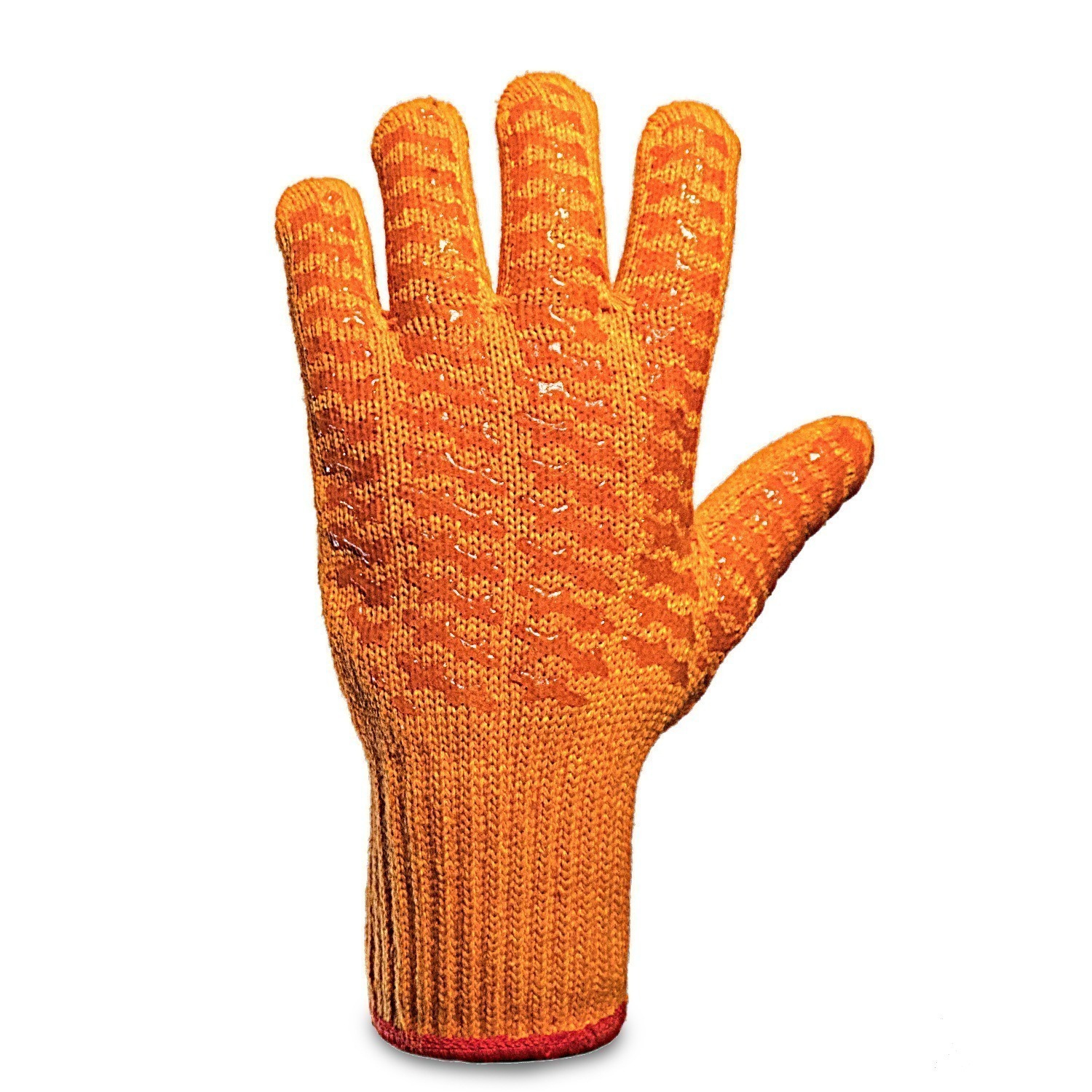 Перчатки трикотажные "Захват" 7,5кл. хлопок-полиэфир с двусторонним силиконовым покрытием. Фото N2